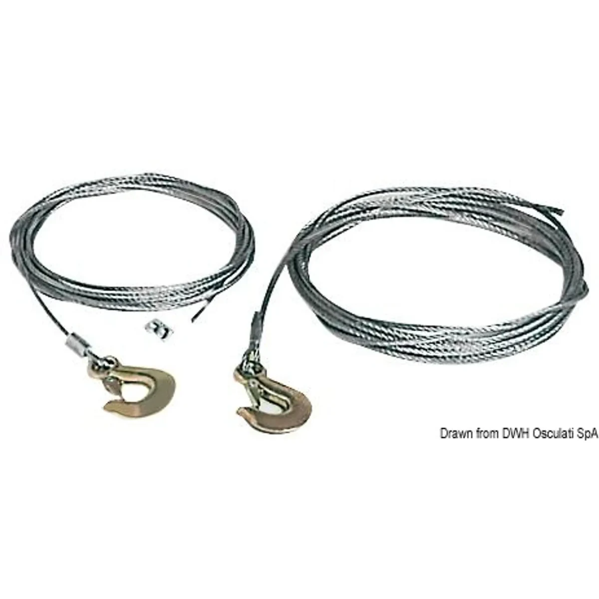 Osculati vinschvajer 6 mm med schackel